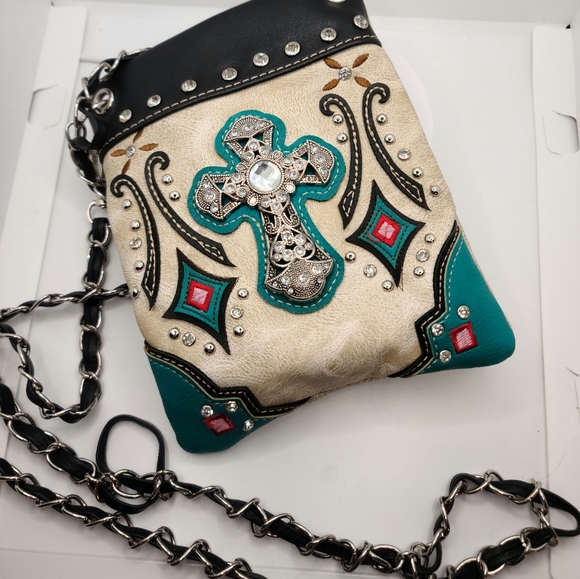 Bags Rhinestone Cross Crossbody Phone Purse Poshmark